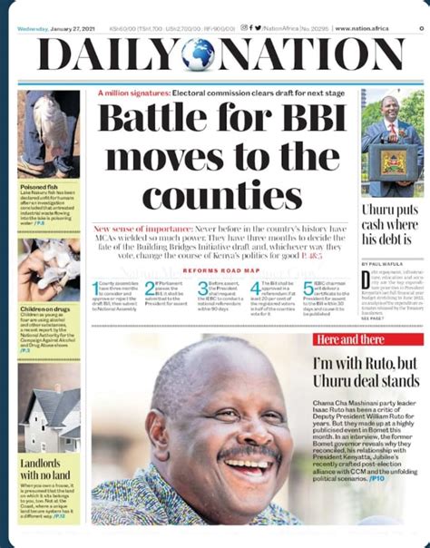 nation newspaper-kenya headlines